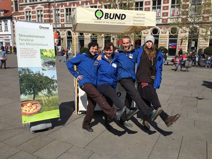 Infostand in Erfurt