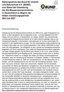 Stellungnahme des BUND zum Stand der Umsetzung der EG-Wasserrahmenrichtlinie in Deutschland zu Beginn der dritten Umsetzungsperiode 2021 bis 2027 
