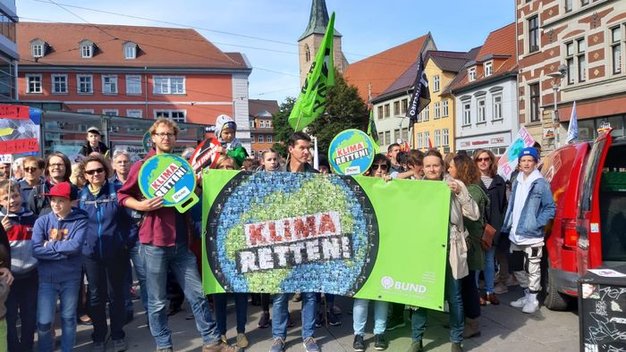 Internationaler Klimastreik in Erfurt